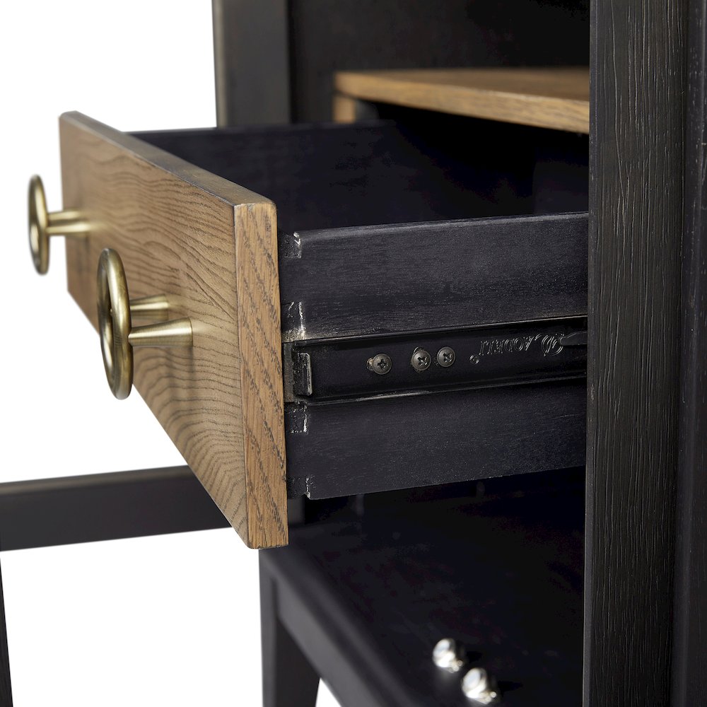 Aurora Glass Door Nightstand. Picture 5