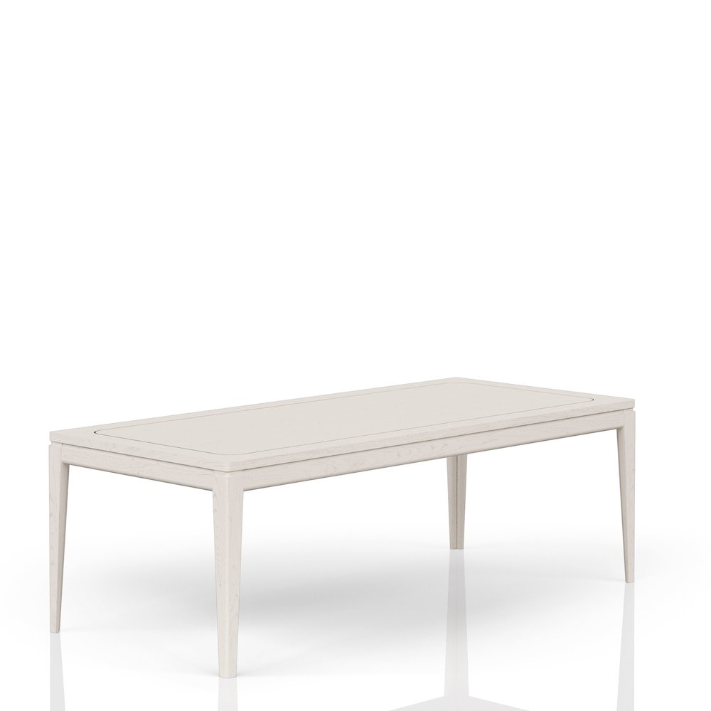 Elements Leg Table Metal Inlay - In Vanilla Finish. Picture 2
