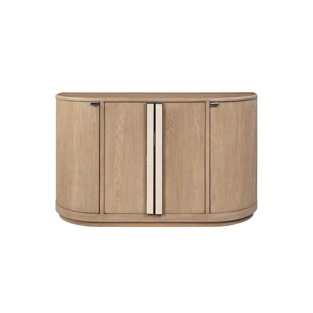 Elements Demilune Server - In Toffee Finish. Picture 3