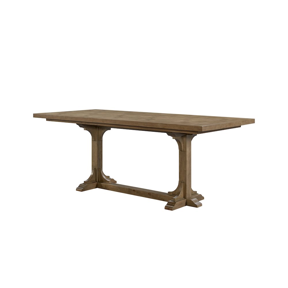 Magnolia Counter Height Trestle Table - Almond. Picture 5