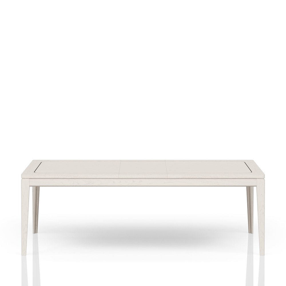 Elements Leg Table Metal Inlay - In Vanilla Finish. Picture 1