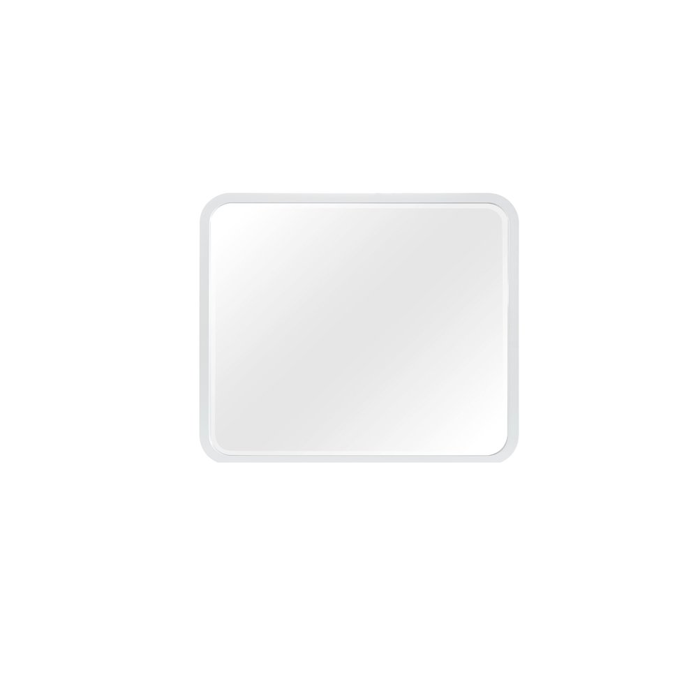 Fisher Park Mirror - White. Picture 1