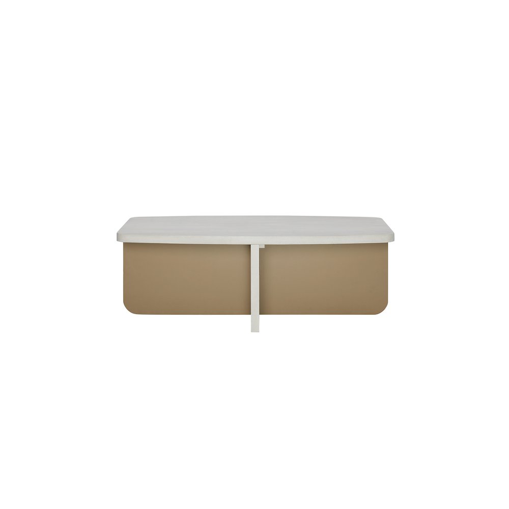 Transitional Elements Accent Cocktail Table - Vanilla. Picture 3