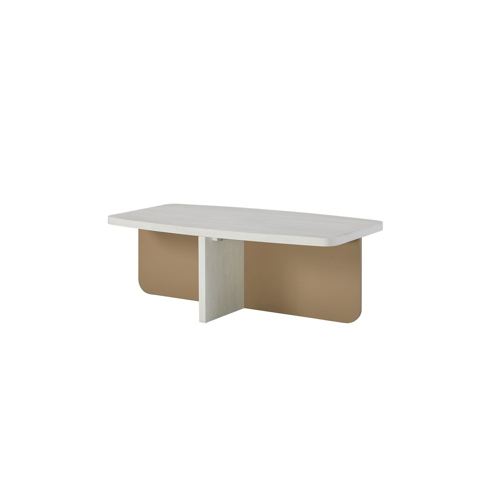 Transitional Elements Accent Cocktail Table - Vanilla. Picture 2
