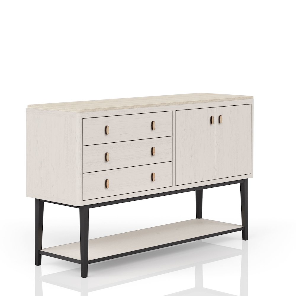Elements Server Metal Base In Vanilla Finish. Picture 2
