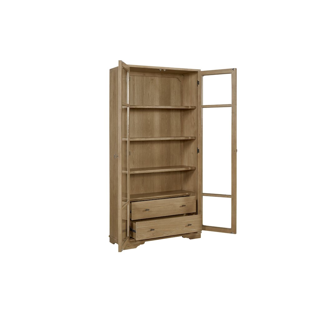 Magnolia Tall Display Cabinet - Cashew. Picture 5