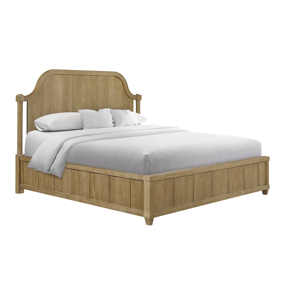 Magnolia King Planked Panel Bed - Cashew. Picture 5