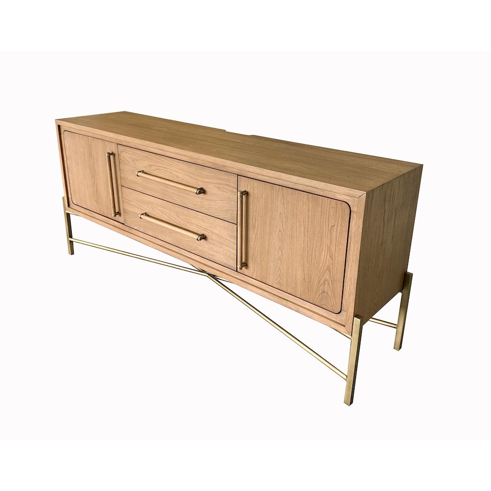 Aurora Latte Metal Base Sideboard. Picture 2