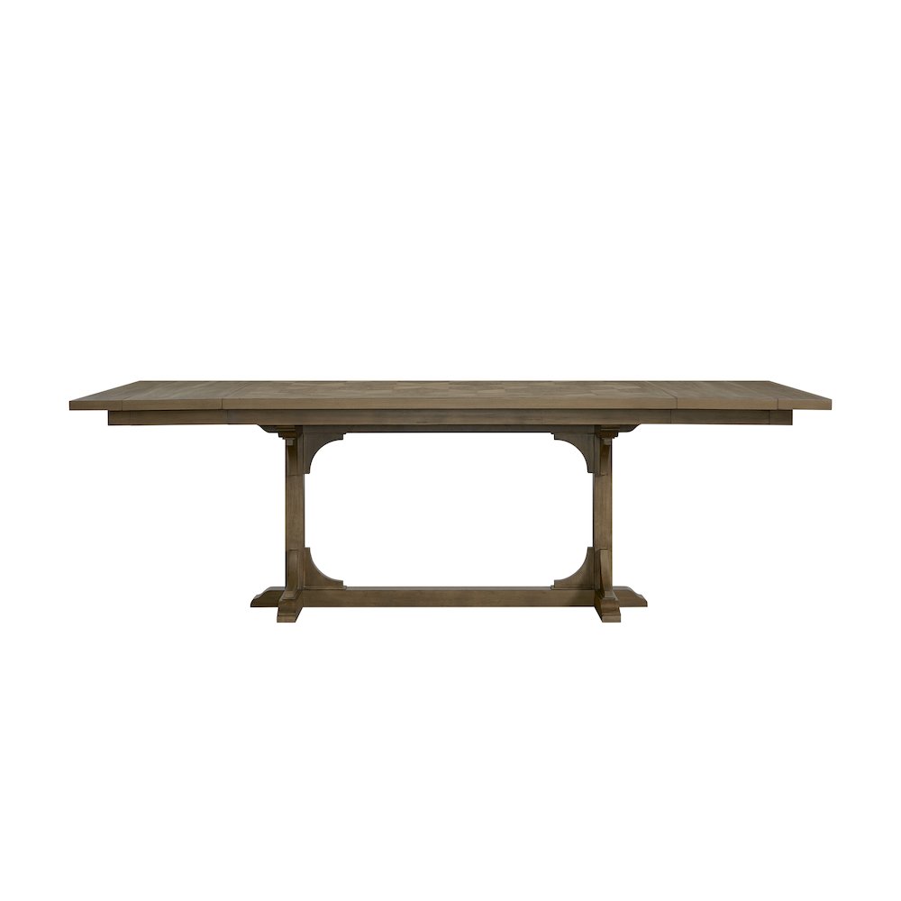 Magnolia Counter Height Trestle Table - Almond. Picture 2