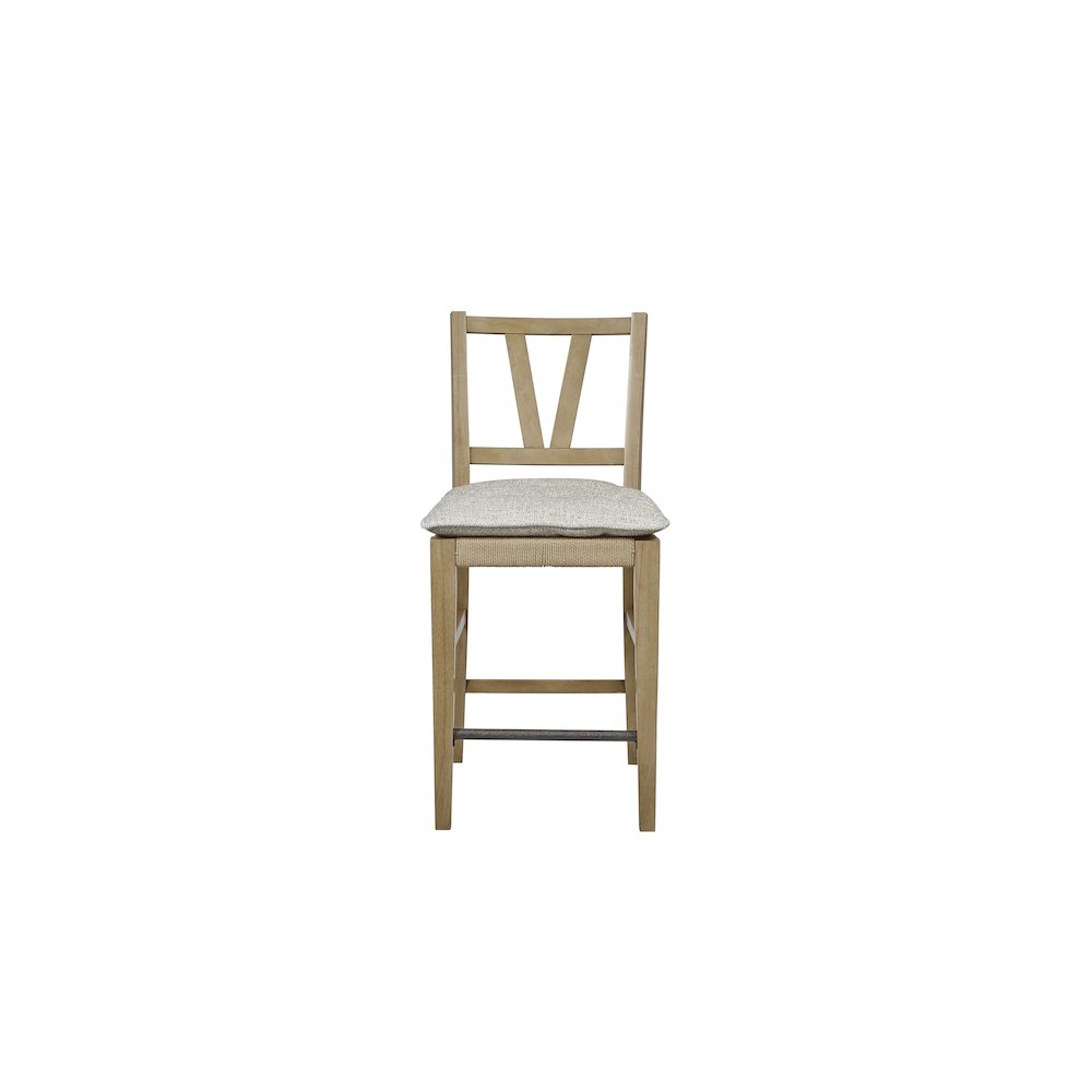 Magnolia Counter Height Slat Back Chair - Cashew. Picture 2