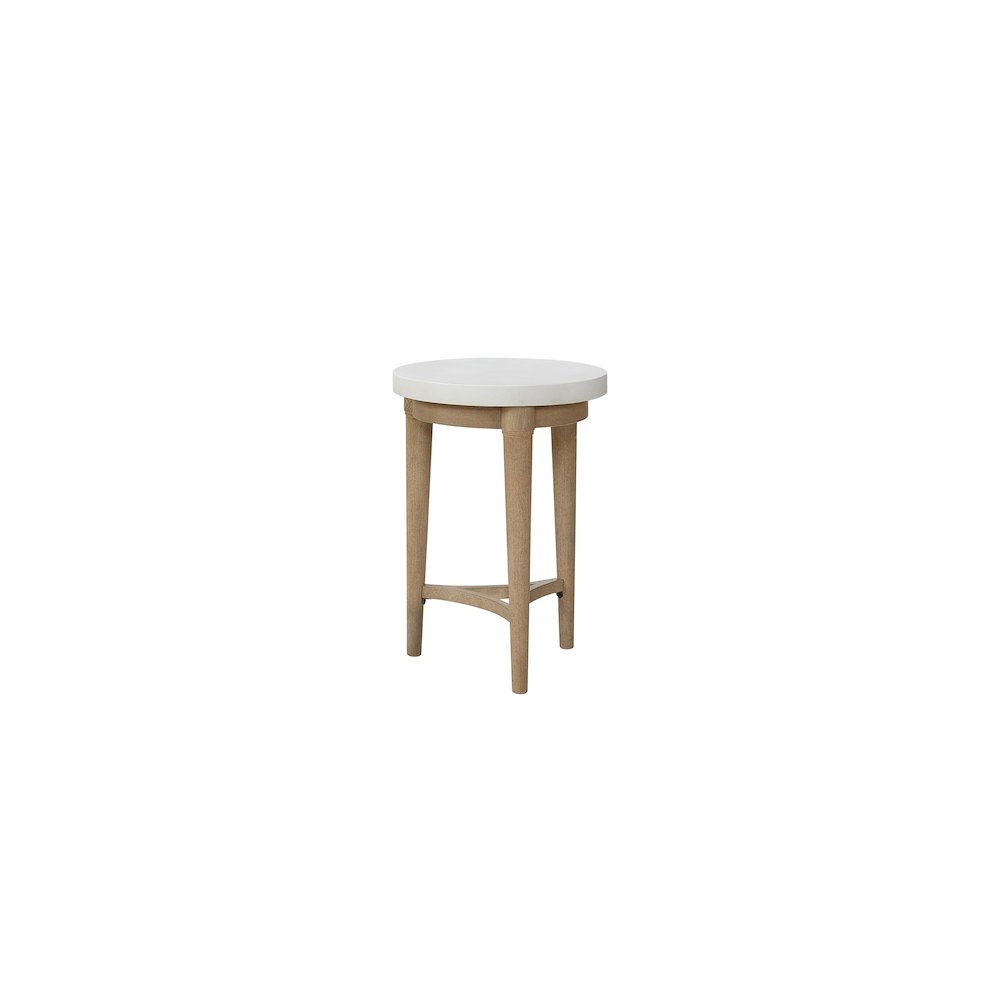 Wilmington Chairside Table W/ Cement Top. Picture 2