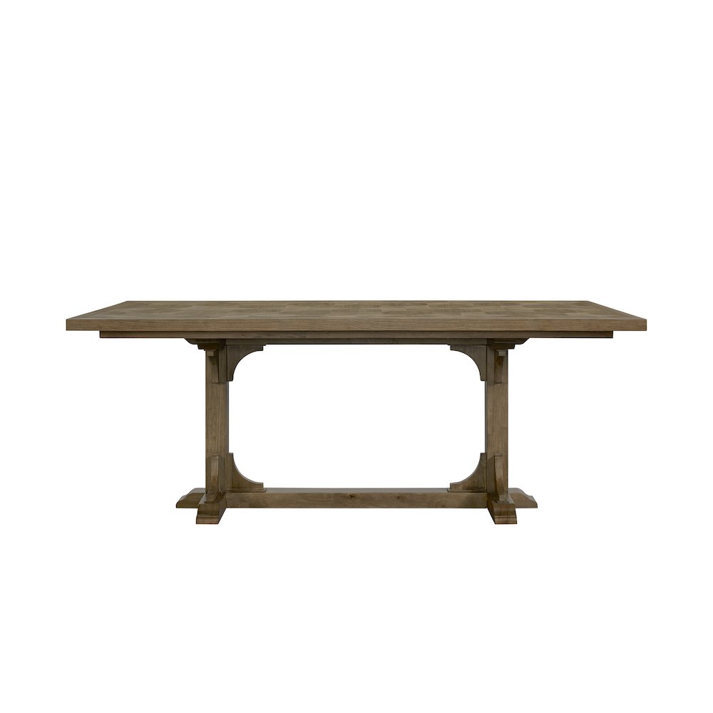 Magnolia Counter Height Trestle Table - Almond. Picture 6