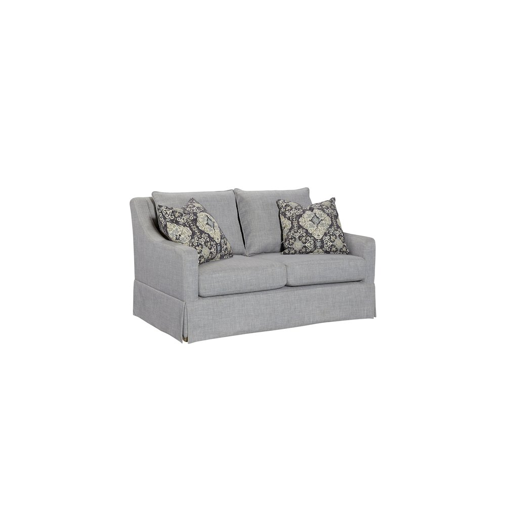 Wilmington Loveseat B W/ 2 Pillows. Picture 2