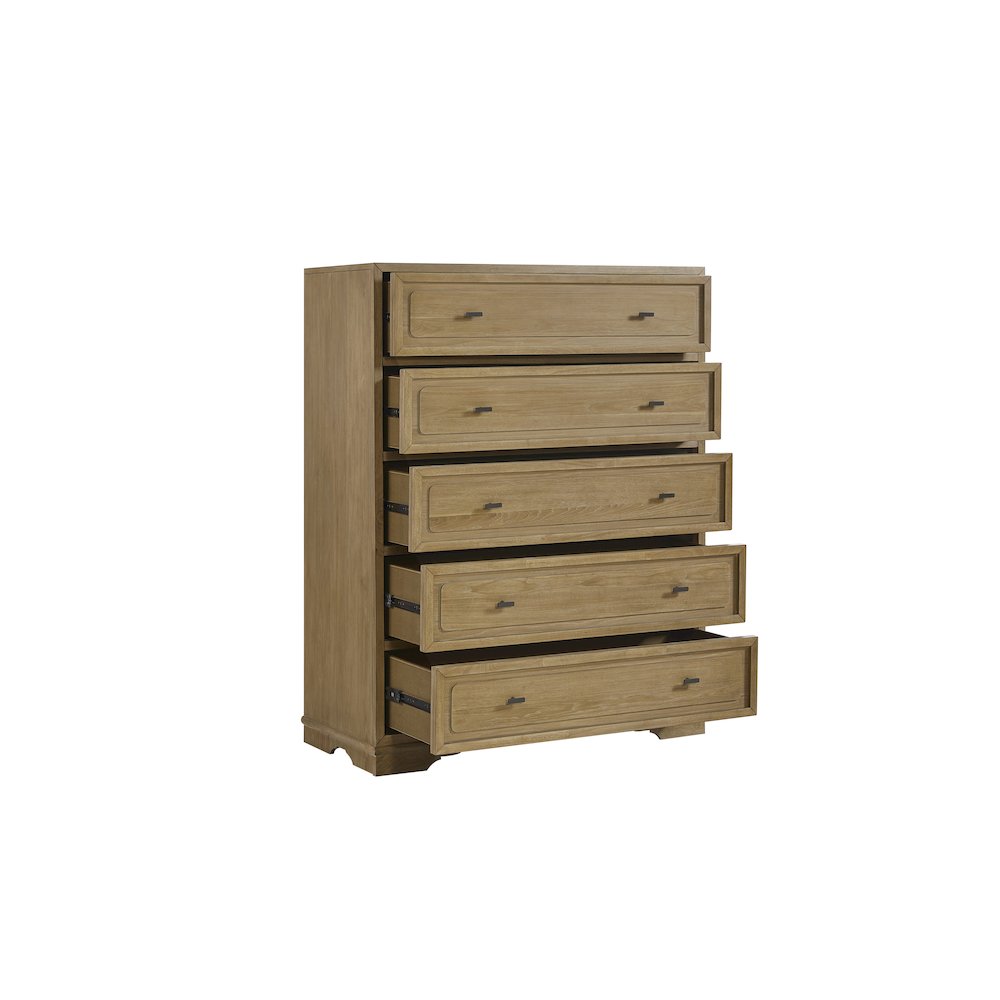Magnolia 5-Drawer Chest - Cashew. Picture 2