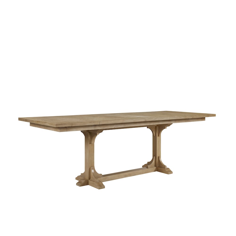 Magnolia Counter Height Trestle Table - Cashew. Picture 1