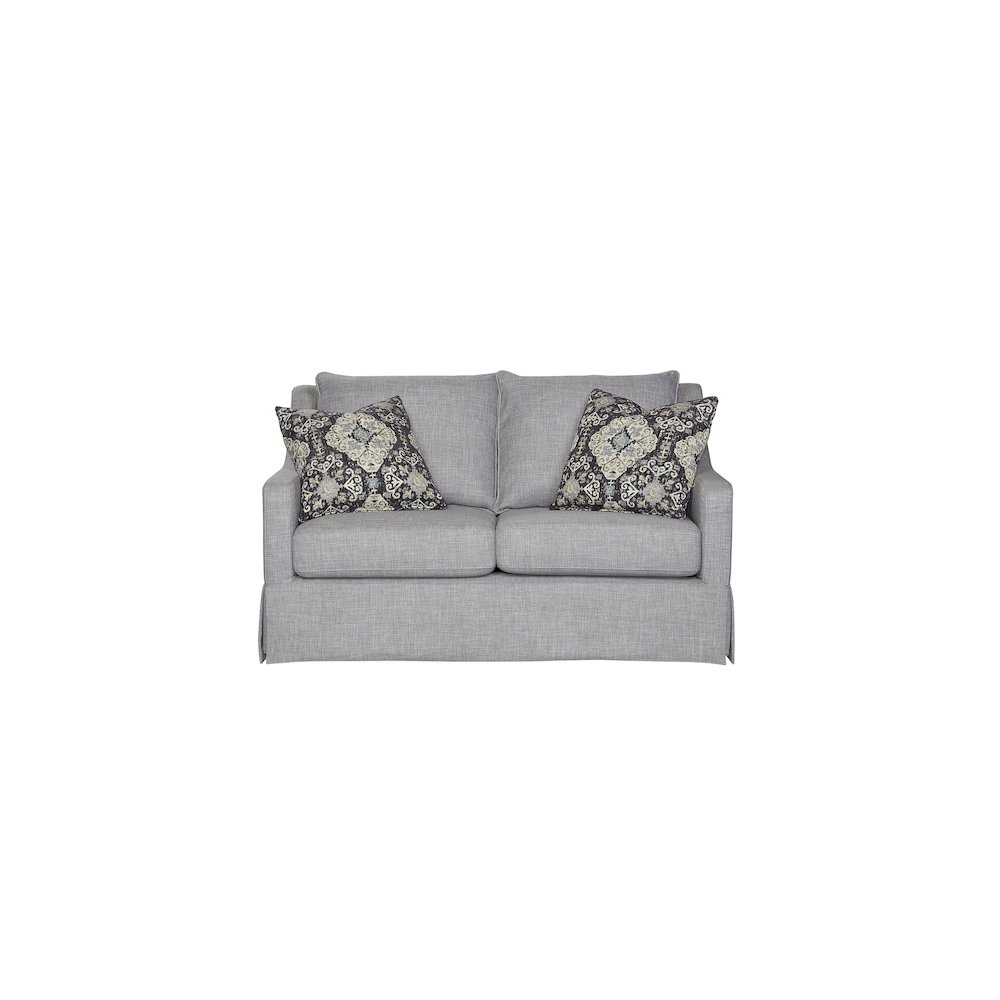 Wilmington Loveseat B W/ 2 Pillows. Picture 1