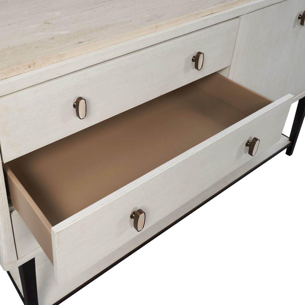 Elements Server Metal Base In Vanilla Finish. Picture 10