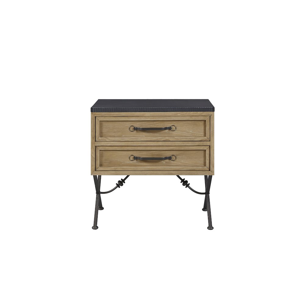 Magnolia 2 Drawer Nightstand - Cashew. Picture 3