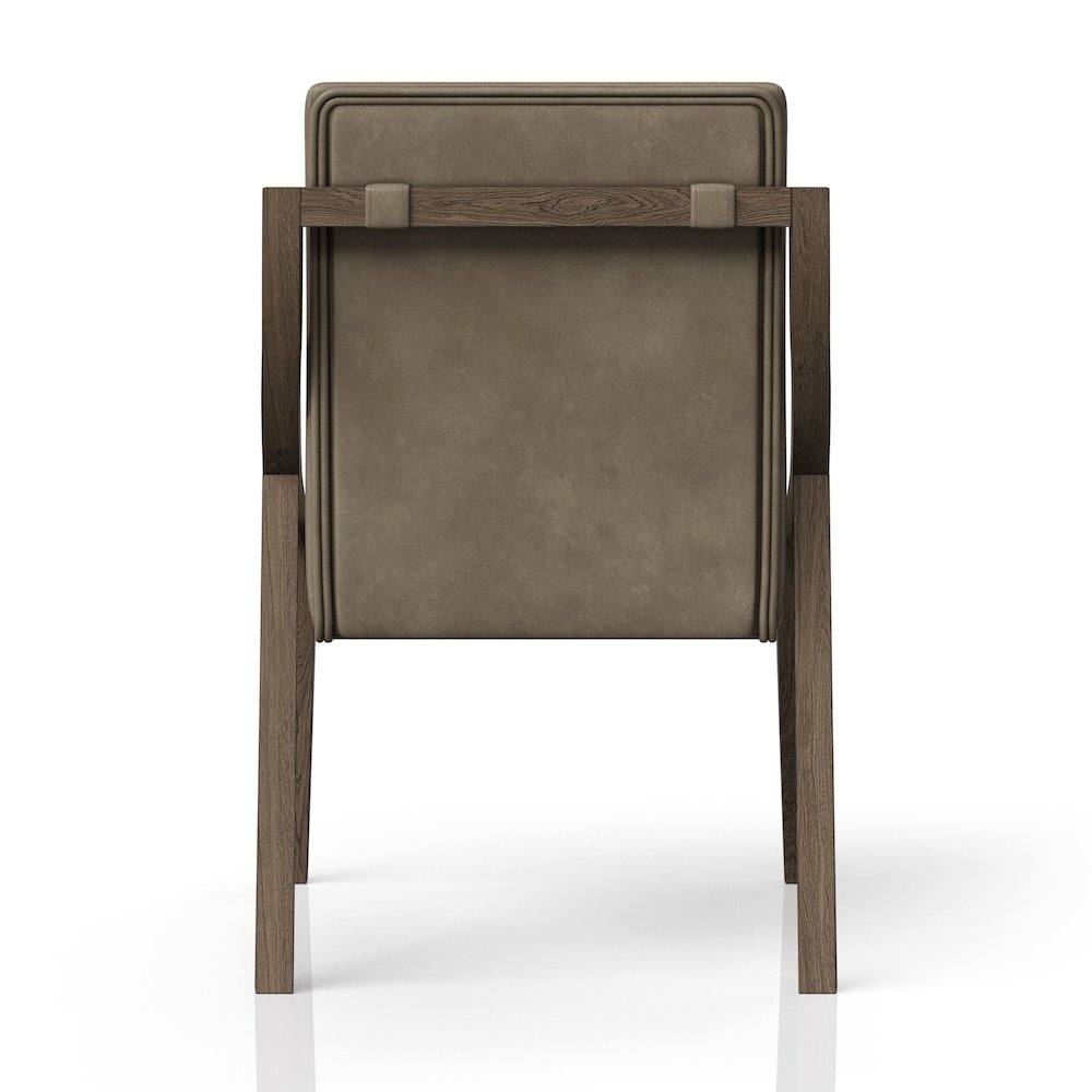 Aurora Latte & Leather Sling Chair. Picture 6