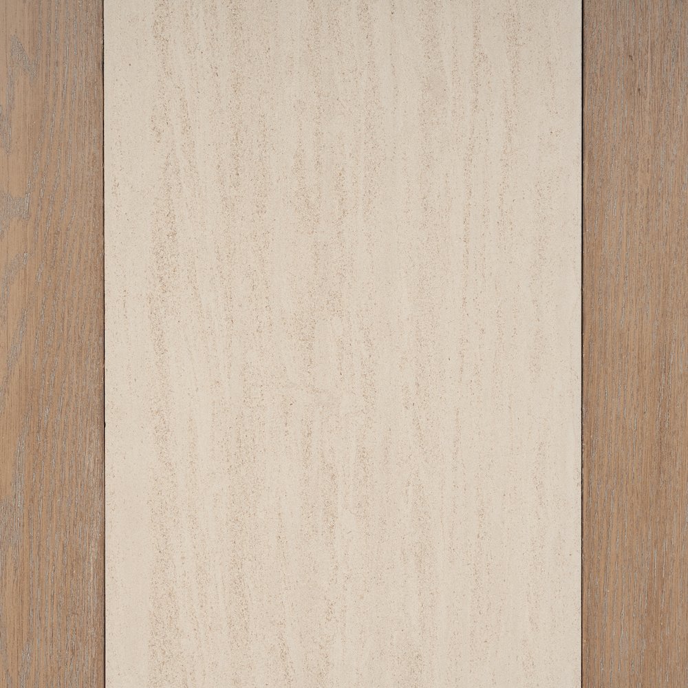 Elements Assyemtrical Stone Slab Dining Table In Toffee Finish. Picture 4