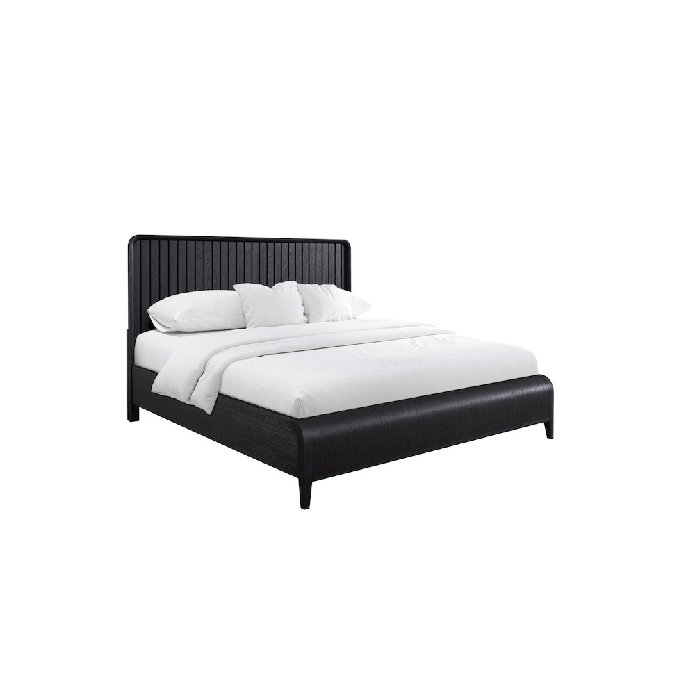 Aurora Queen Waterfall Panel Bed. Picture 1