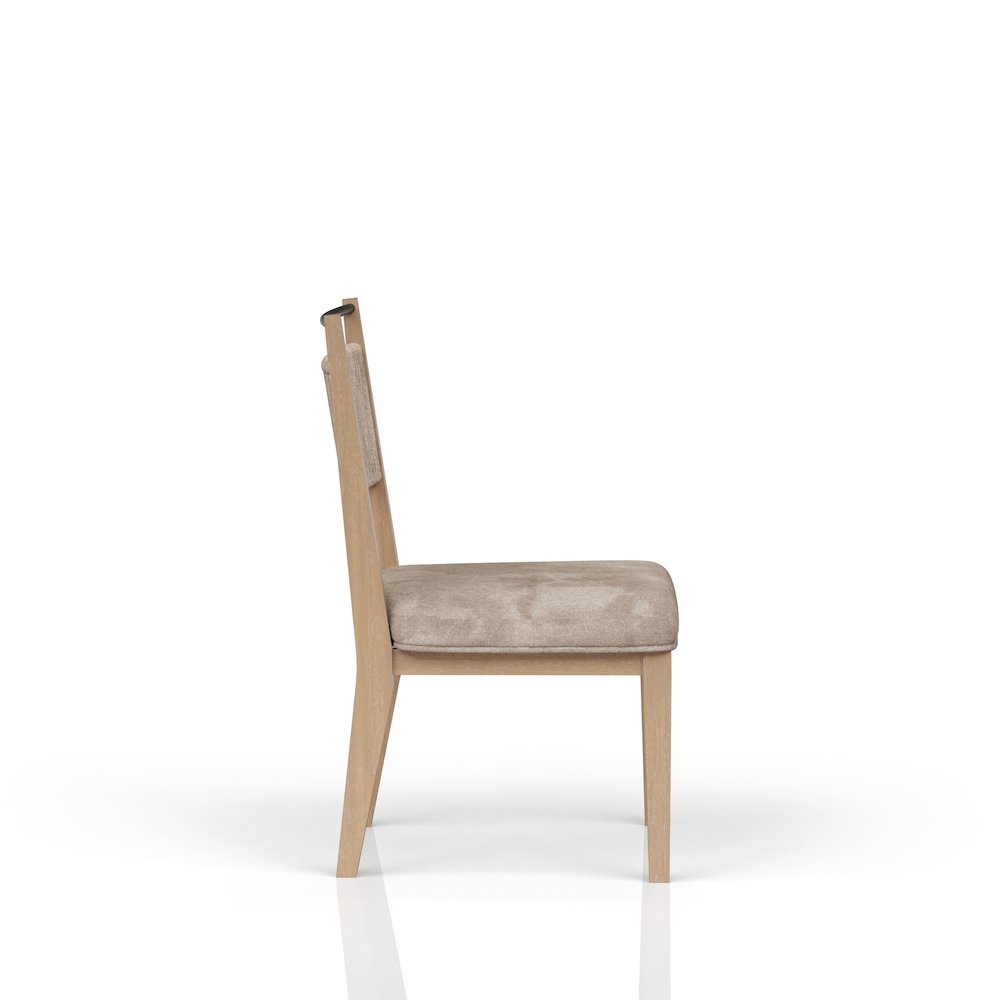 Elements Rope Back Chair - In Toffee Finish. Picture 3