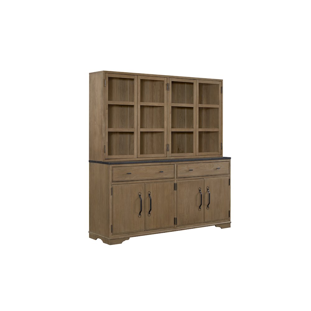 Magnolia 2 Piece Cabinet (Hutch & Buffet) - Almond. Picture 2