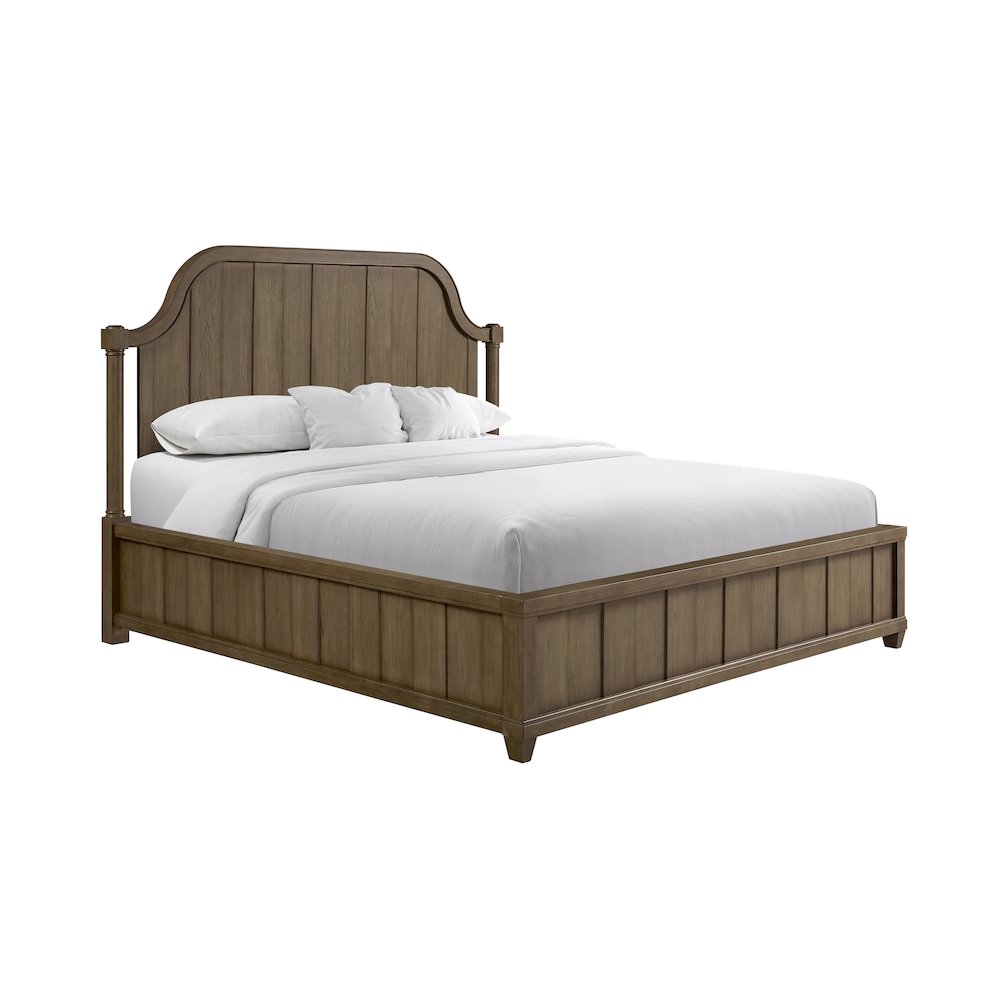 Magnolia Queen Planked Panel Bed - Almond. Picture 3