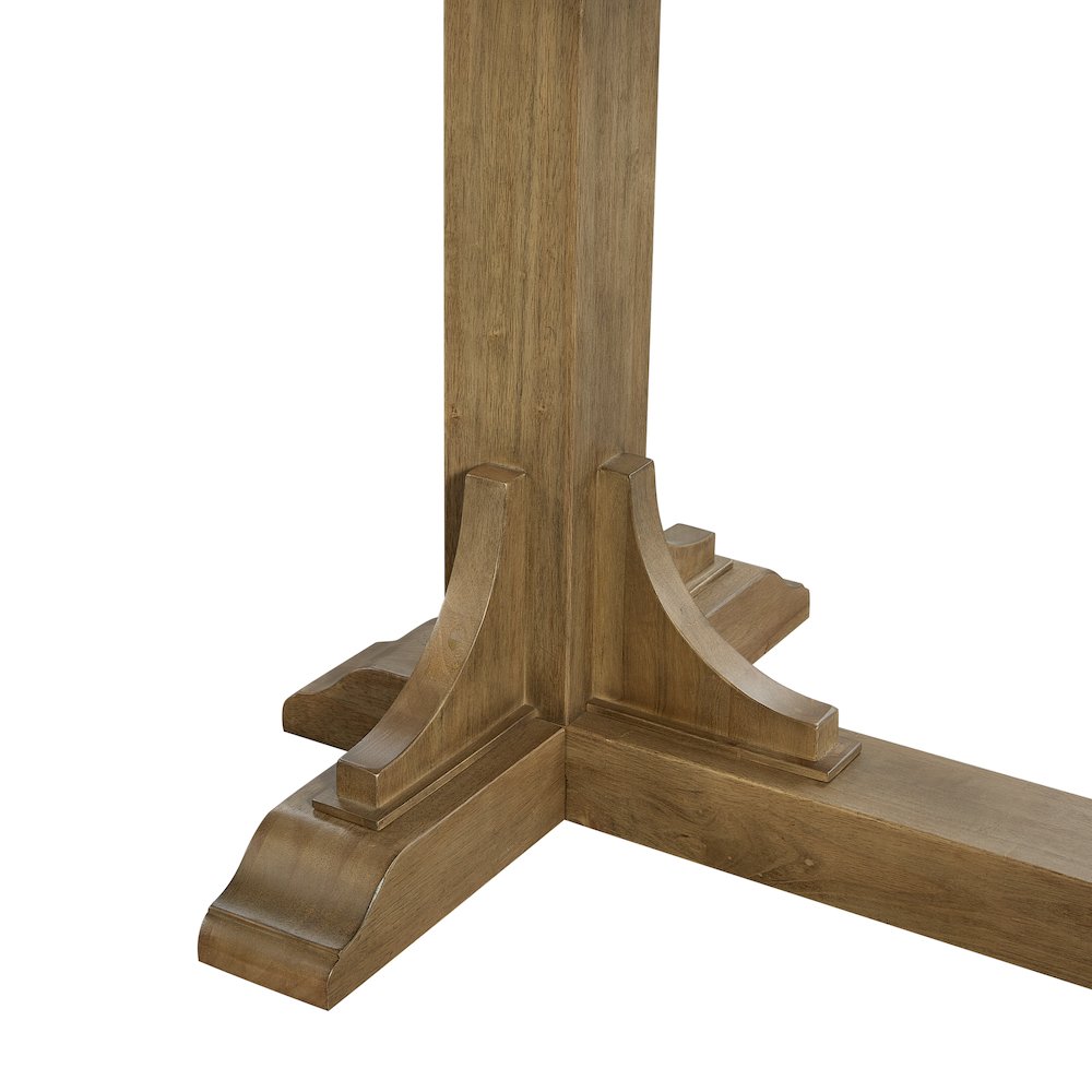 Magnolia Counter Height Trestle Table - Almond. Picture 4