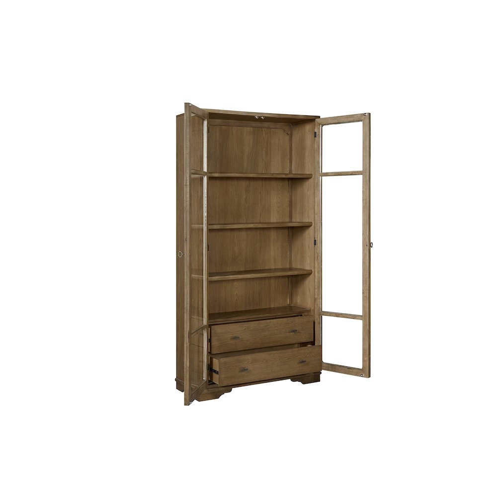 Magnolia Tall Display Cabinet - Almond. Picture 7