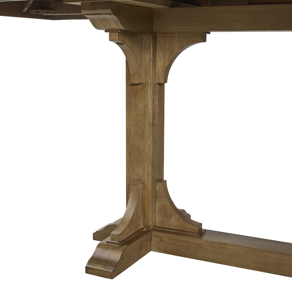 Magnolia Counter Height Trestle Table - Almond. Picture 3