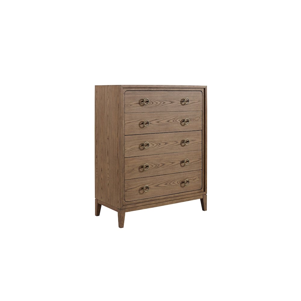 Aurora 5 Drawer Chest - Latte. Picture 2