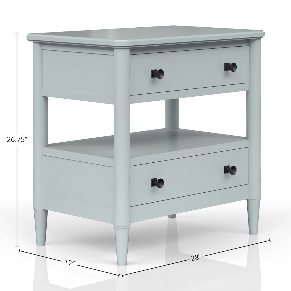 Wilmington Open Nightstand-Ocean. Picture 4