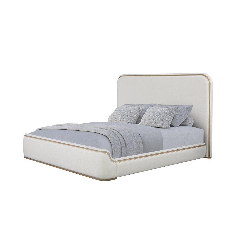 Transitional Elements Elements Queen Upholstered Bed. Picture 1