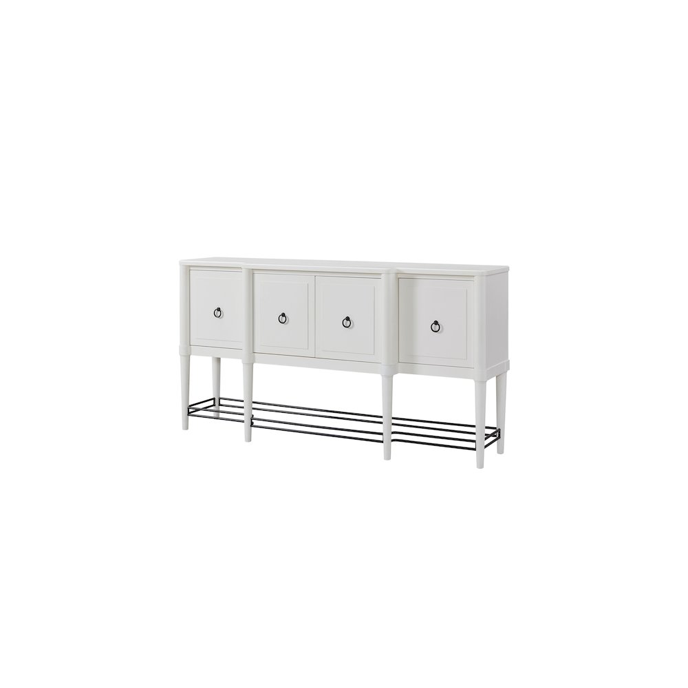 Wilmington Breakfront Side Board-White. Picture 1