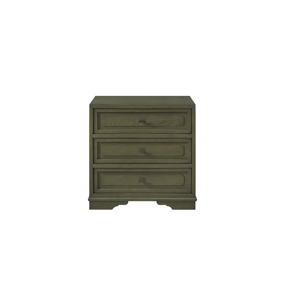 Magnolia 3 Drawer Nightstand - Pistachio. Picture 3