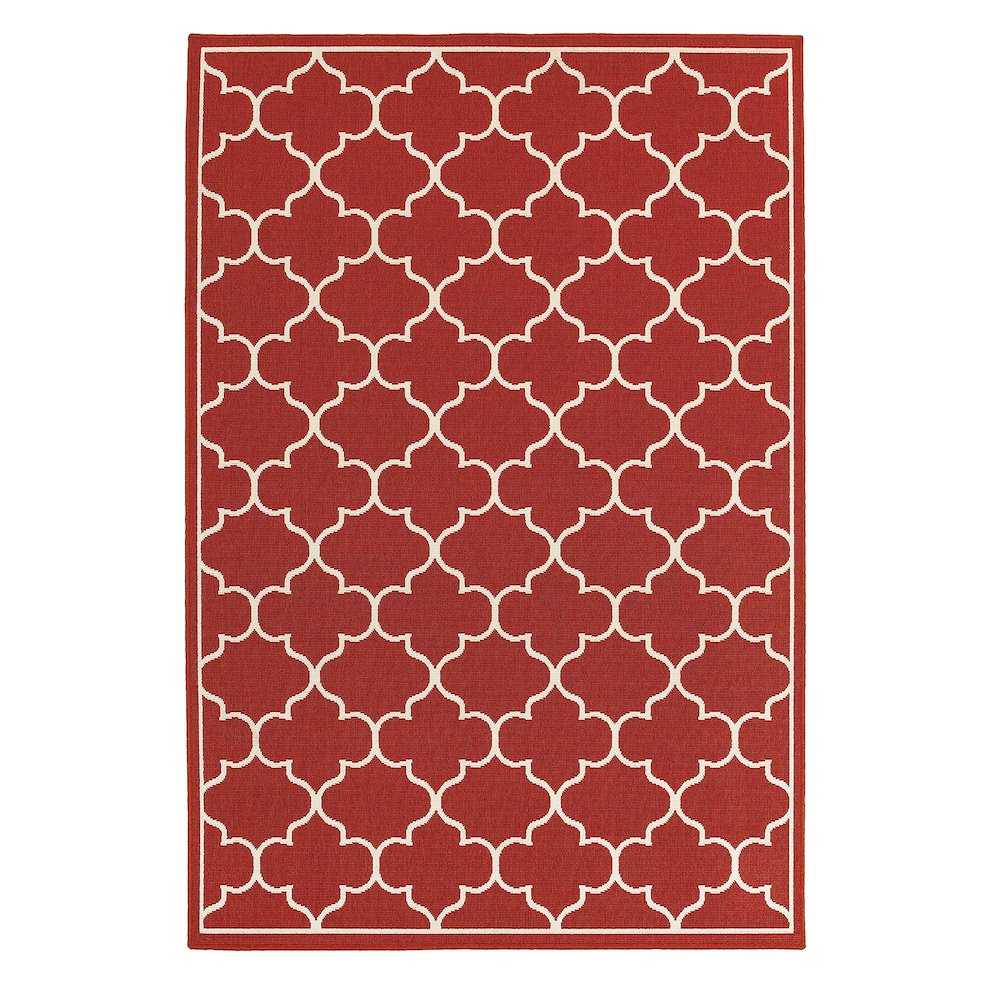 MERIDIAN Red 7'10 Area Rug. Picture 1