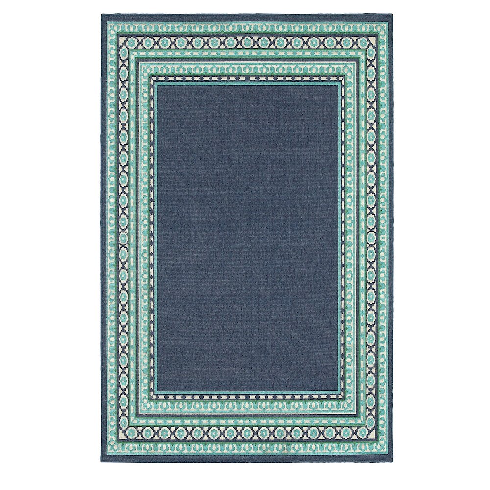 MERIDIAN Navy 7'10 Area Rug. Picture 1
