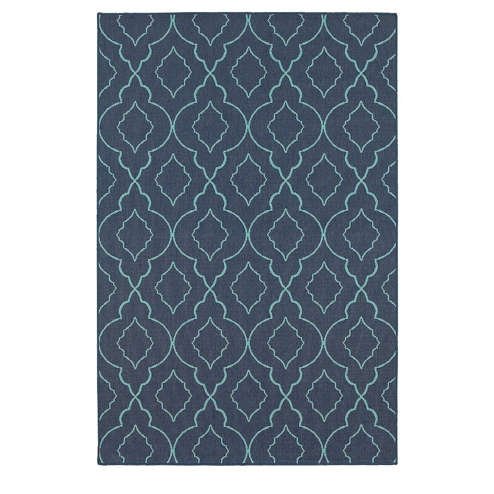 MERIDIAN Navy 7'10 Area Rug. Picture 1