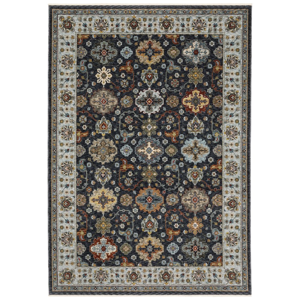 ABERDEEN Blue 3' 3 X  5' Area Rug. Picture 1