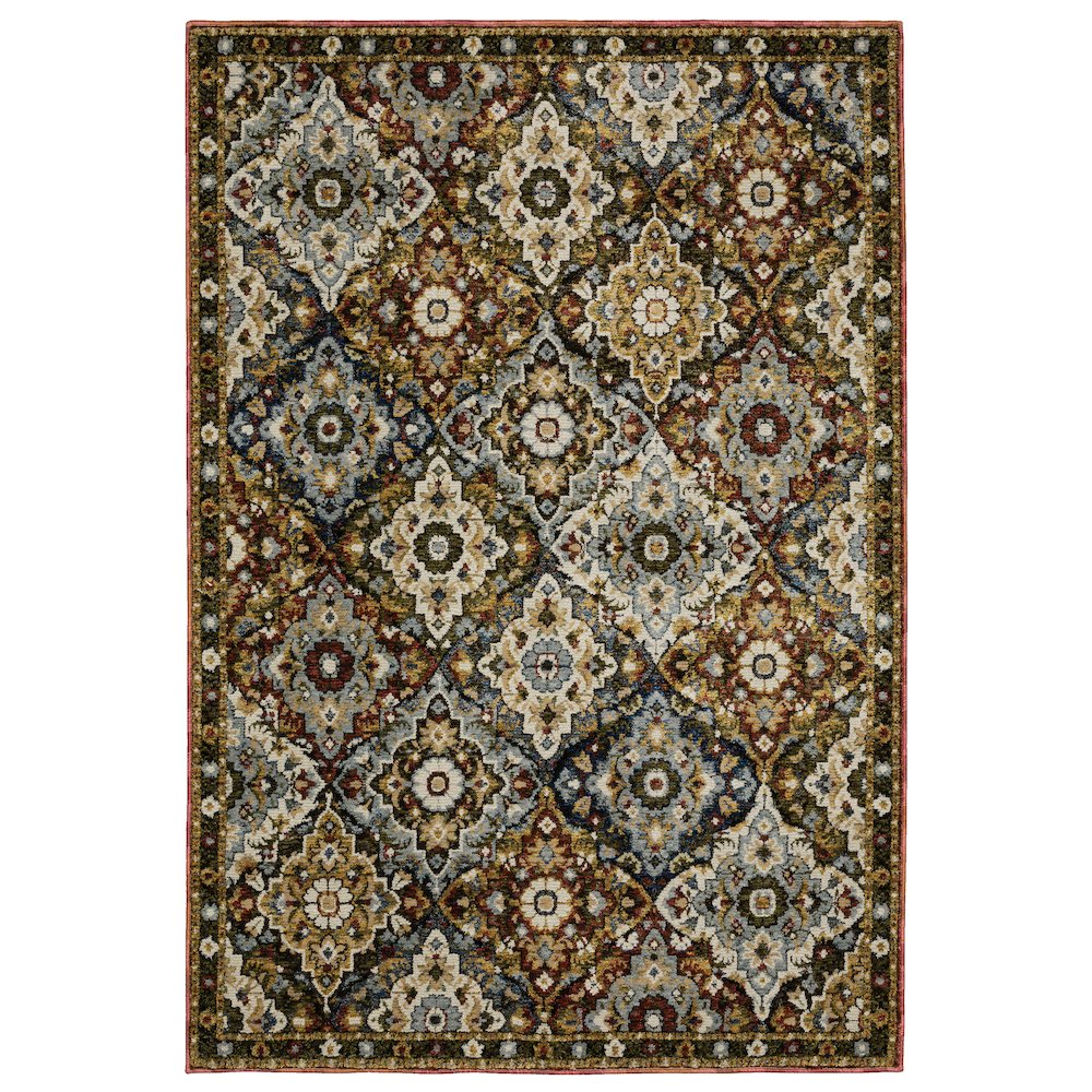 ANDORRA Red 3' 3 X  5' 2 Area Rug. Picture 1