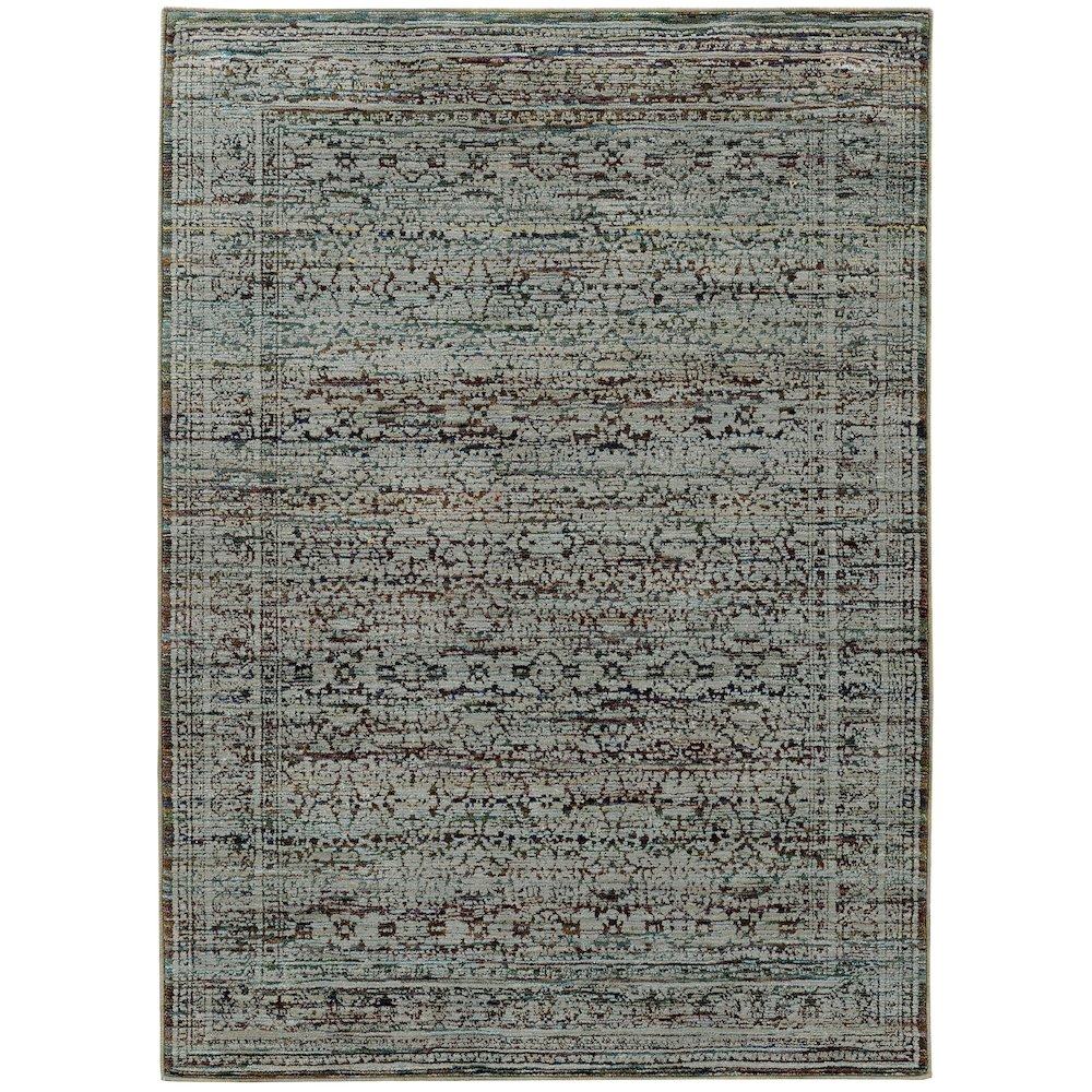 ANDORRA Blue 3' 3 X  5' 2 Area Rug. Picture 1