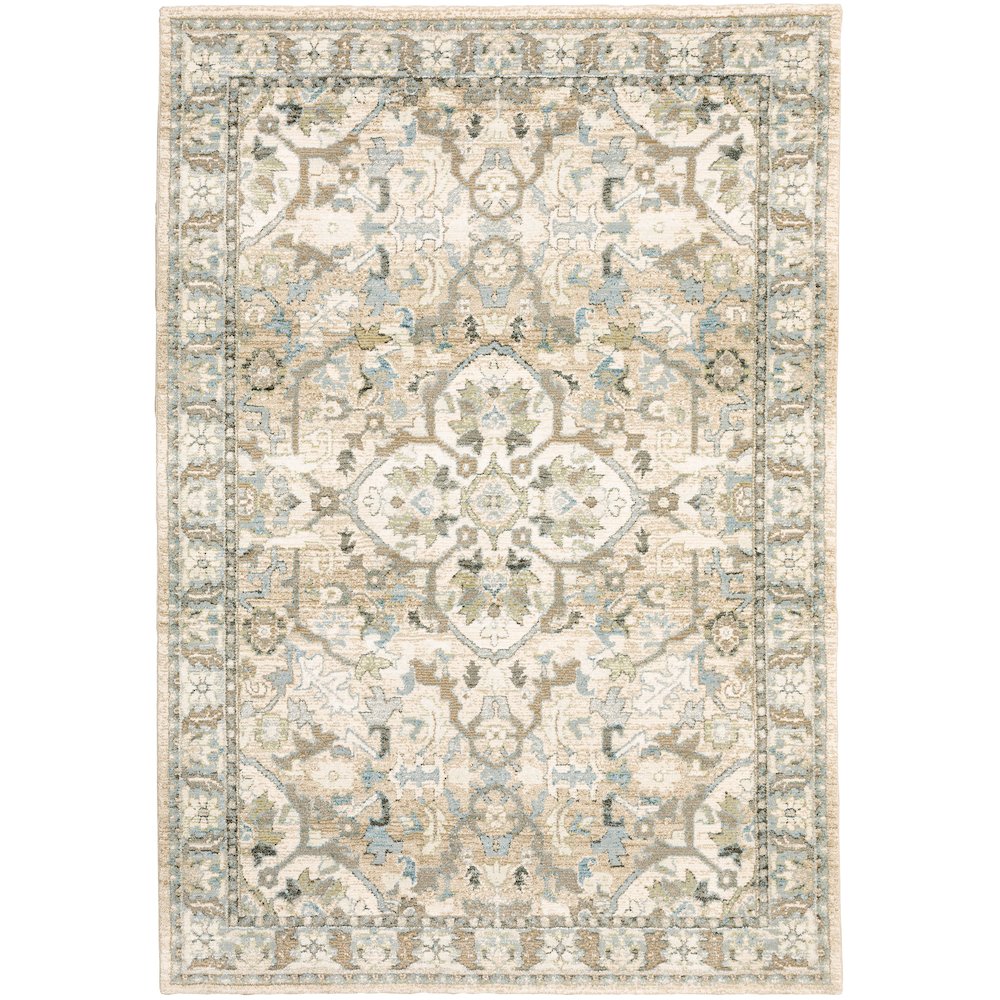ANDORRA Beige 3' 3 X  5' 2 Area Rug. Picture 1