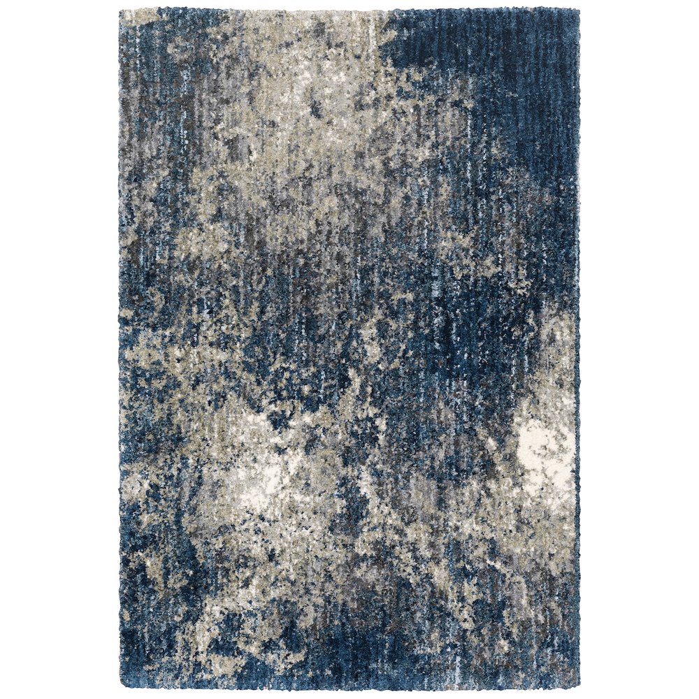ASPEN Blue 5' 3 X  7' 6 Area Rug. Picture 1