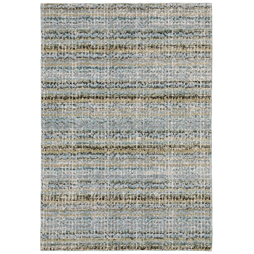ATLAS Blue 3' 3 X  5' 2 Area Rug. Picture 1