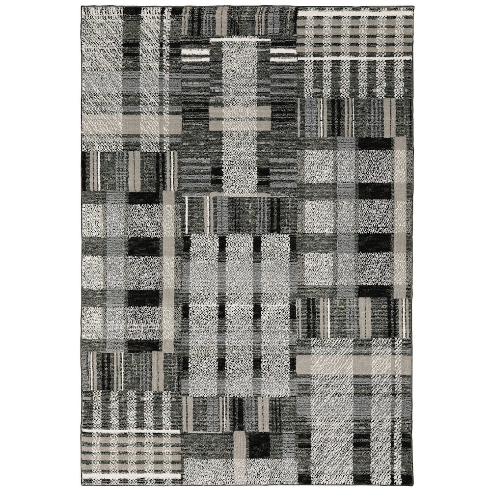 ATLAS Black 3' 3 X  5' 2 Area Rug. Picture 1