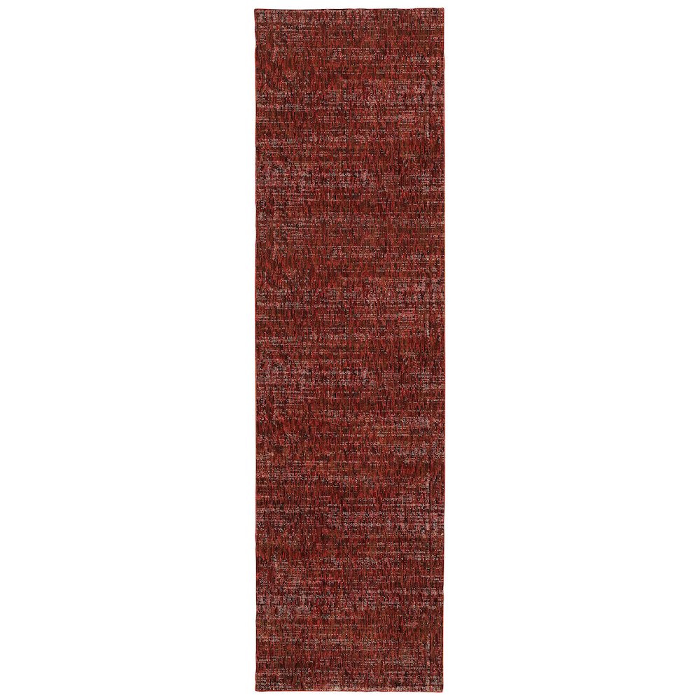 ATLAS Red 2' 6 X 12' Area Rug. Picture 1