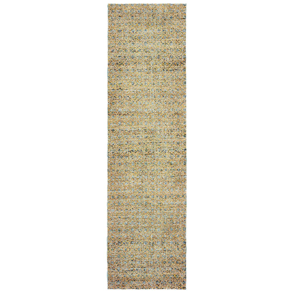 ATLAS Blue 2' 6 X 12' Area Rug. Picture 1