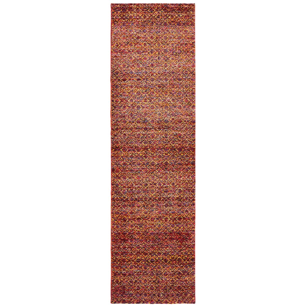 ATLAS Red 2' 6 X 12' Area Rug. Picture 1