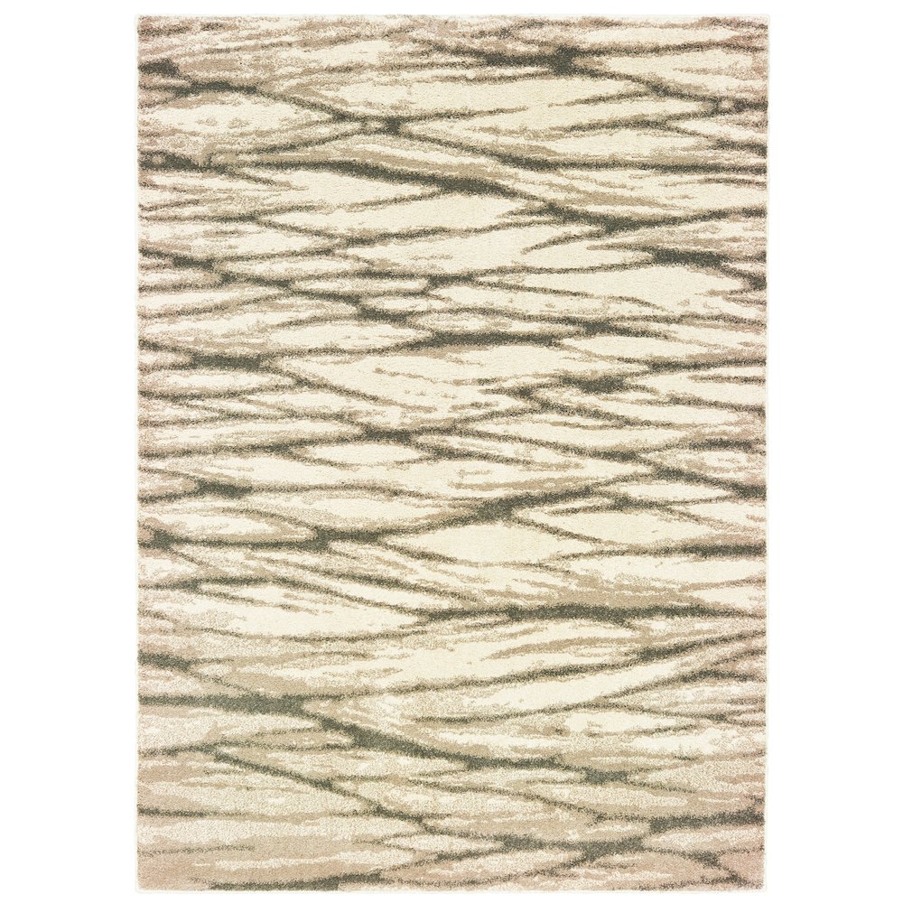 CARSON Ivory 3'10 X  5' 5 Area Rug. Picture 1